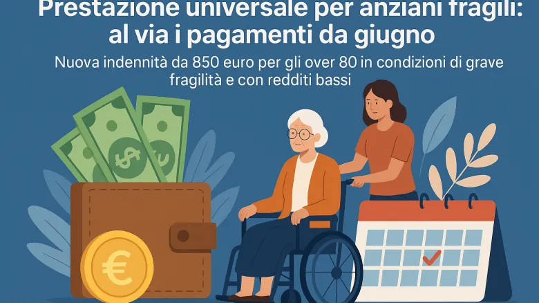 Bonus da 850 euro per anziani fragili: chi ne ha diritto e come richiederlo