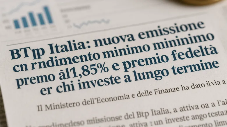Come funziona il nuovo BTp Italia: rendimenti, premi e vantaggi fiscali