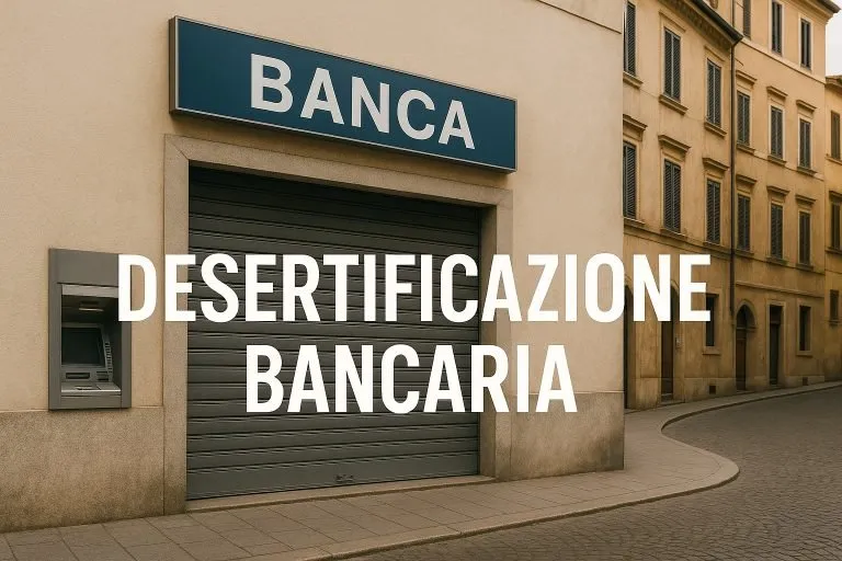 Desertificazione bancaria: oltre 3.000 comuni italiani senza sportelli