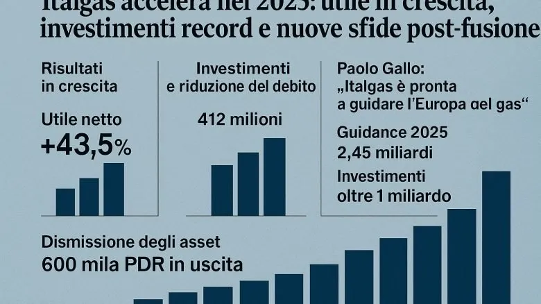 Trimestre d’oro per Italgas: +43,5% di utile netto
