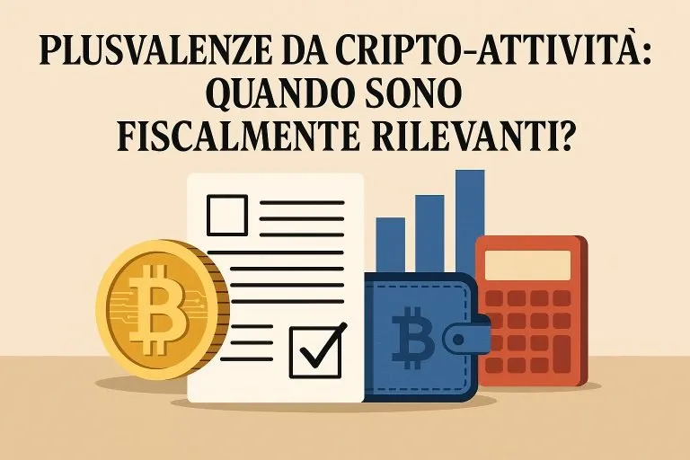 Plusvalenze da Cripto-attività: quando sono fiscalmente rilevanti?