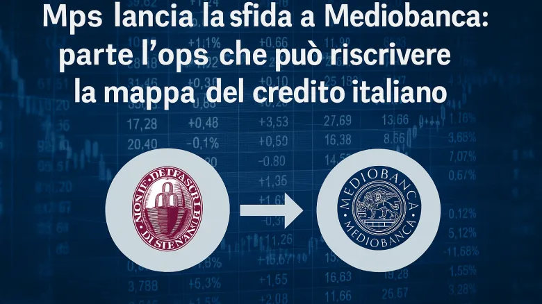 Mps lancia l’ops su Mediobanca: cosa cambia per i mercati