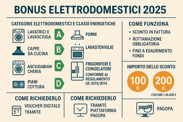Fino a 200 euro per cambiare lavatrice o frigo: guida al nuovo bonus elettrodomestici 2025