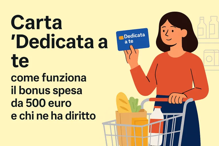Carta “Dedicata a te” 2025: guida completa al bonus spesa da 500 euro
