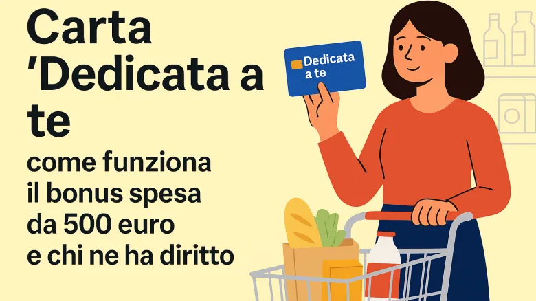 Carta “Dedicata a te” 2025: guida completa al bonus spesa da 500 euro