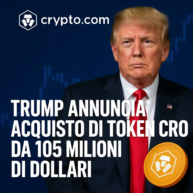 Trump entra nel mondo crypto: maxi-investimento con Crypto.com