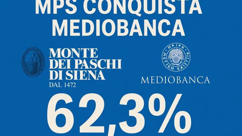 Mps sale al 62,3% e prende il controllo di Mediobanca