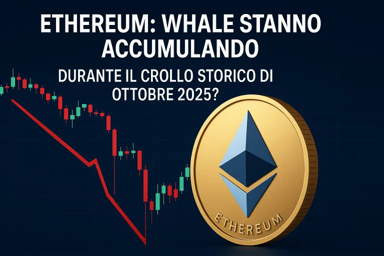 Ethereum crolla ma le istituzioni comprano: analisi completa