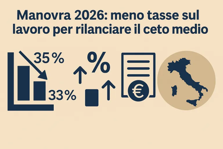 Manovra 2026: meno tasse e più soldi in busta paga