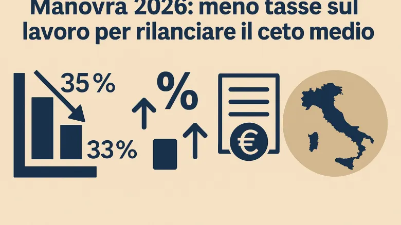 Manovra 2026: meno tasse e più soldi in busta paga