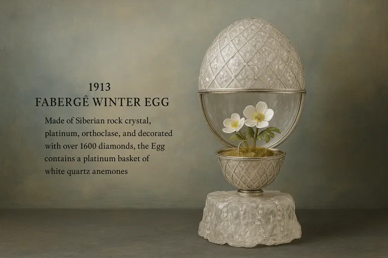 Winter Egg di Fabergé all’asta nel 2025, stimato oltre 20 milioni