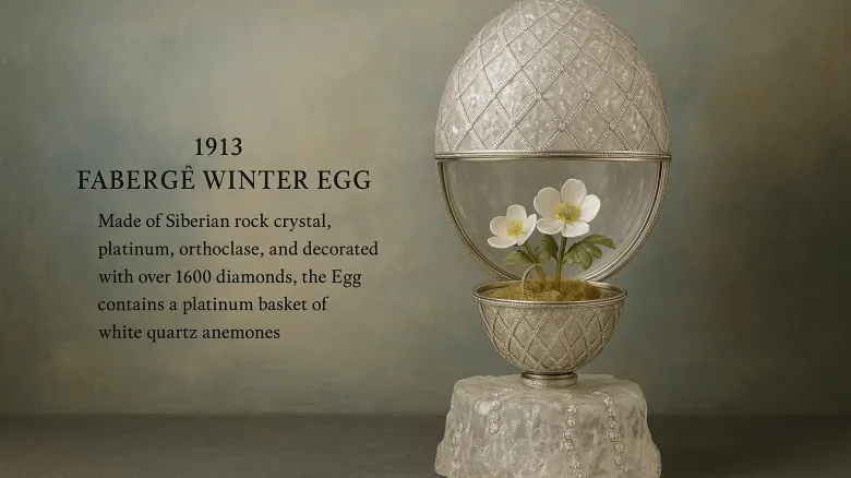 Winter Egg di Fabergé all’asta nel 2025, stimato oltre 20 milioni