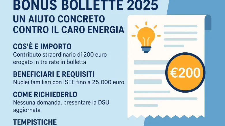Risparmiare sulla bolletta nel 2025: ecco il nuovo bonus