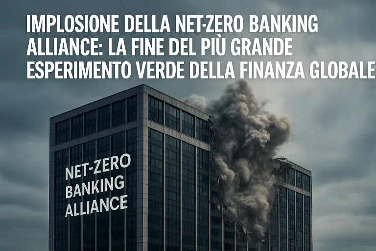 Fine della Net-Zero Banking Alliance: le banche abbandonano gli impegni climatici