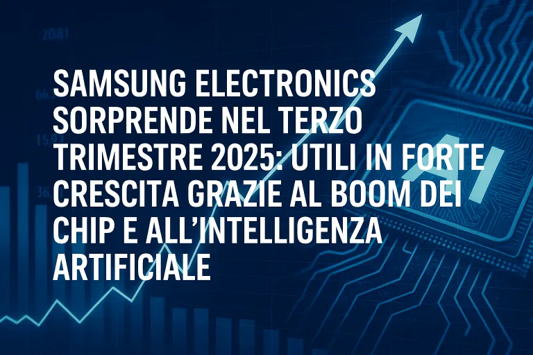 Samsung vola nel Q3 2025: boom dei chip e AI trainano gli utili