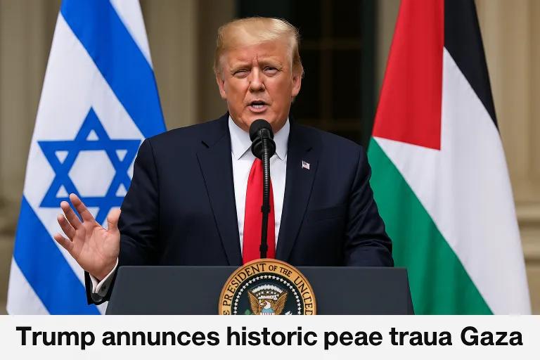 Storico accordo Trump per Gaza: tregua tra Israele e Hamas