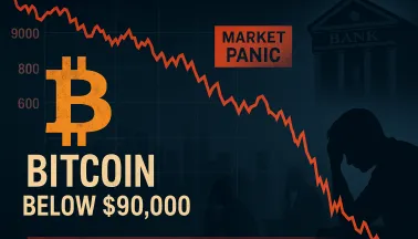 Bitcoin crolla sotto i 90.000$: panico e segnali di fondo