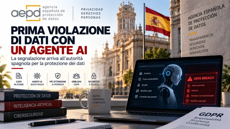 Agente AI collegato a una violazione dei dati: il primo caso esaminato in Spagna