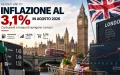 Inflazione Regno Unito al 3,1%: carburanti e trasporti spingono i prezzi