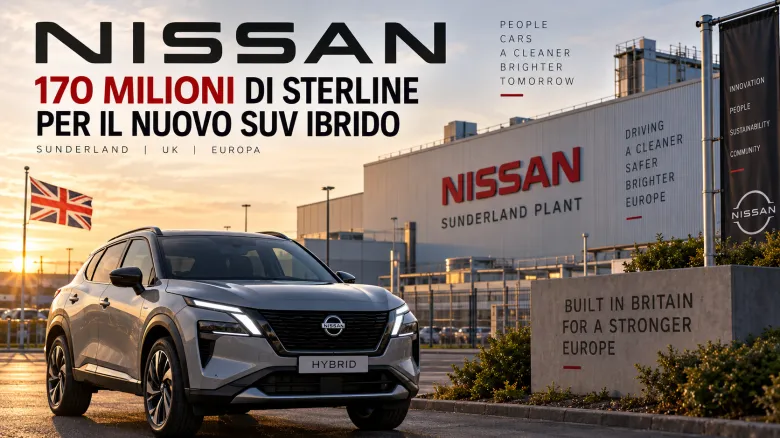 Nissan investe 170 milioni di sterline a Sunderland per un nuovo SUV ibrido