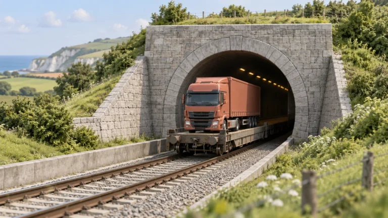 Getlink, camion nel tunnel della Manica +8% a settembre