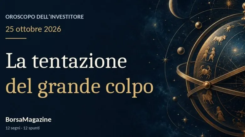 Oroscopo di oggi, 25 ottobre 2026: Giove e la tentazione del grande affare