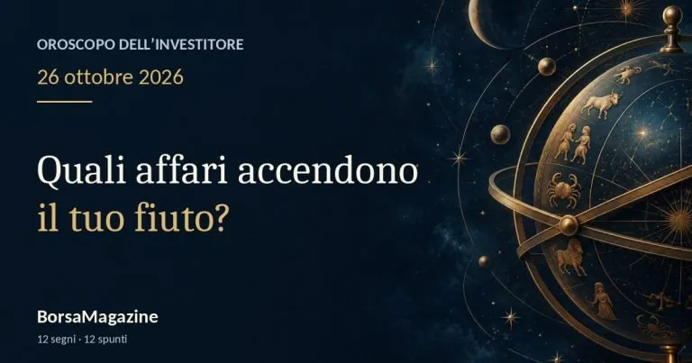 Oroscopo di oggi, 26 ottobre 2026: Luna e il fascino di osare negli affari