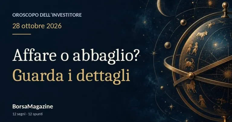 Oroscopo di oggi, 28 ottobre 2026: Mercurio, cosa ti attira davvero in un affare