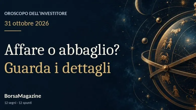 Oroscopo di oggi, 31 ottobre 2026: Mercurio, cosa sostiene la promessa di un affare?
